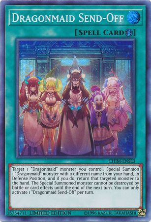 Dragonmaid Send-Off [CHIM-ENSE3] Super Rare | Chromatic Games
