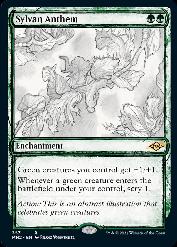 Sylvan Anthem (Sketch) [Modern Horizons 2] | Chromatic Games