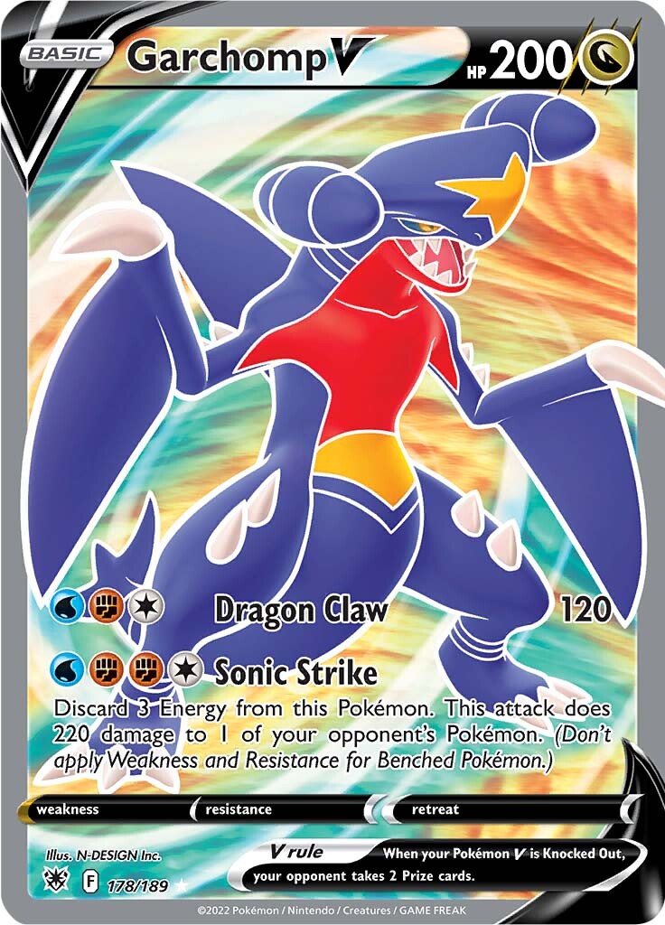 Garchomp V (178/189) [Sword & Shield: Astral Radiance] | Chromatic Games