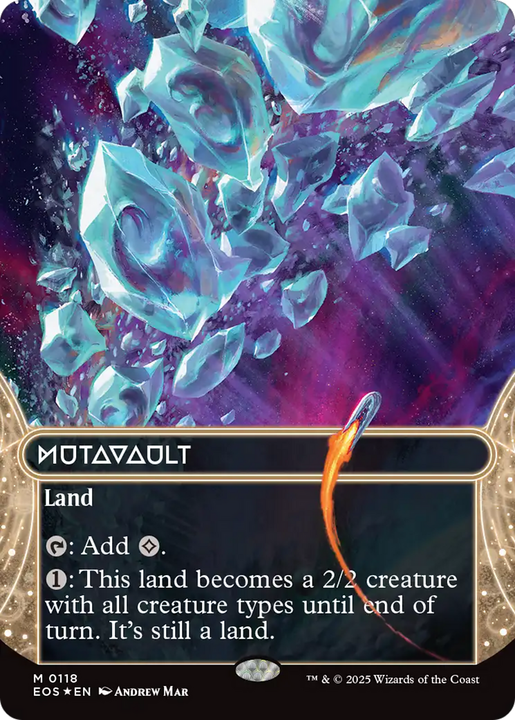 Mutavault (0118) (Borderless) (Galaxy Foil) [Edge of Eternities: Stellar Sights] | Chromatic Games