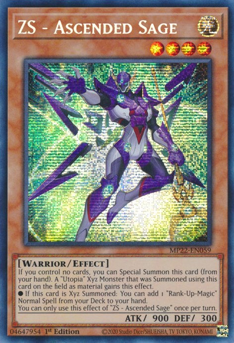 ZS - Ascended Sage [MP22-EN059] Prismatic Secret Rare | Chromatic Games