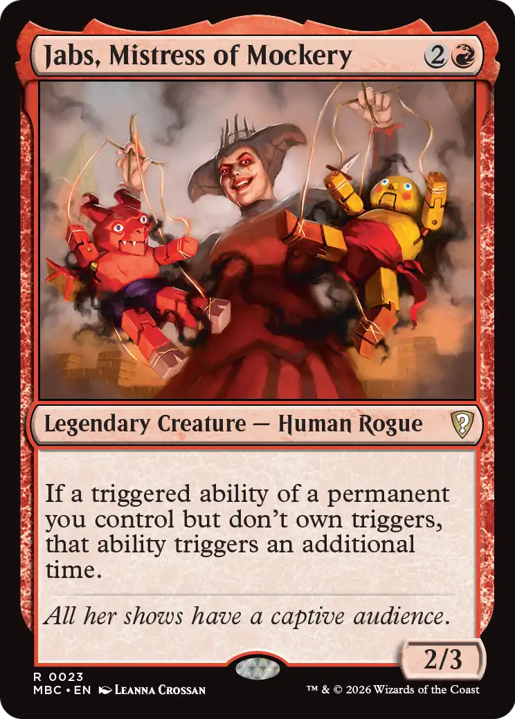 Jabs, Mistress of Mockery [Mystery Booster: Commander Edition] | Chromatic Games