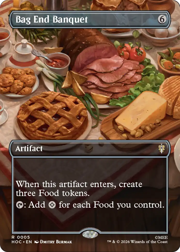 Bag End Banquet (Borderless) [The Hobbit: Eternal-Legal] | Chromatic Games