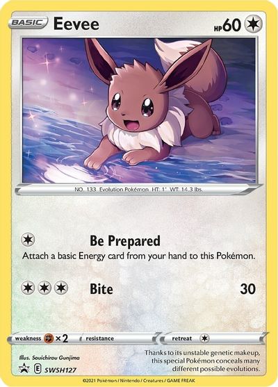 Eevee (SWSH127) [Sword & Shield: Black Star Promos] | Chromatic Games