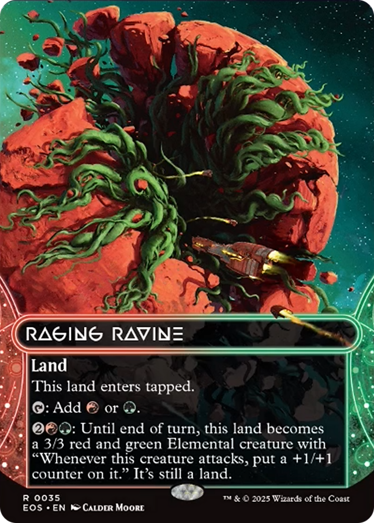 Raging Ravine (0035) (Borderless) [Edge of Eternities: Stellar Sights] | Chromatic Games