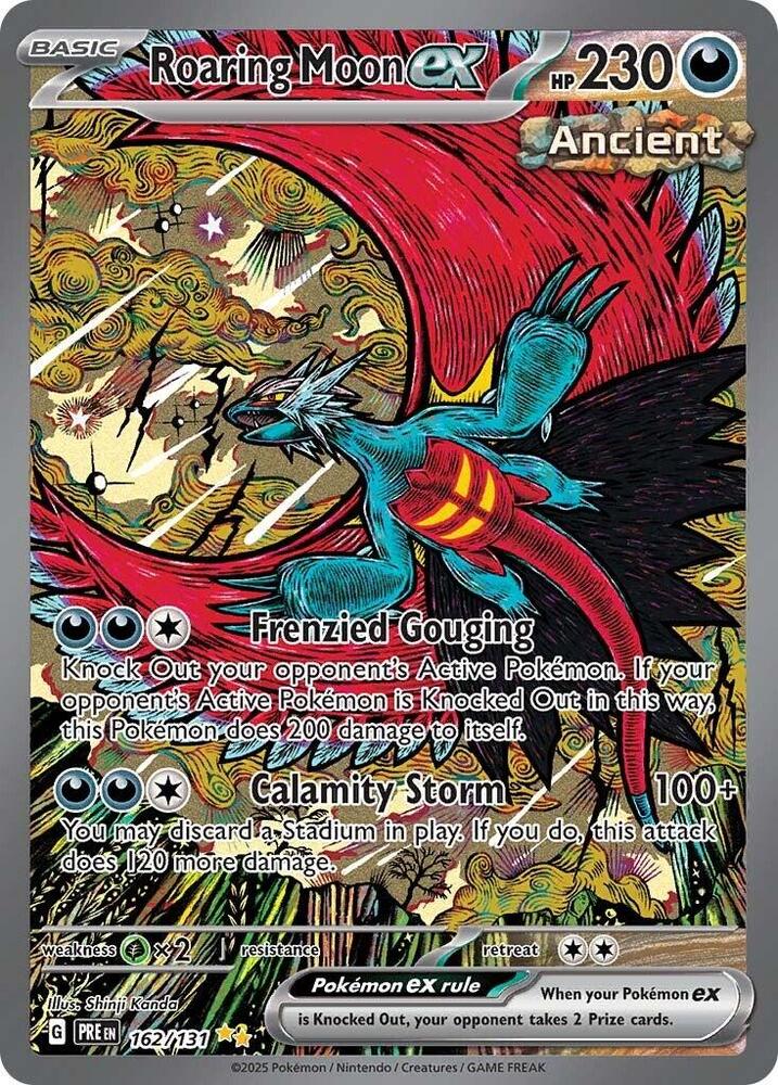 Roaring Moon ex (162/131) [Scarlet & Violet: Prismatic Evolutions] | Chromatic Games