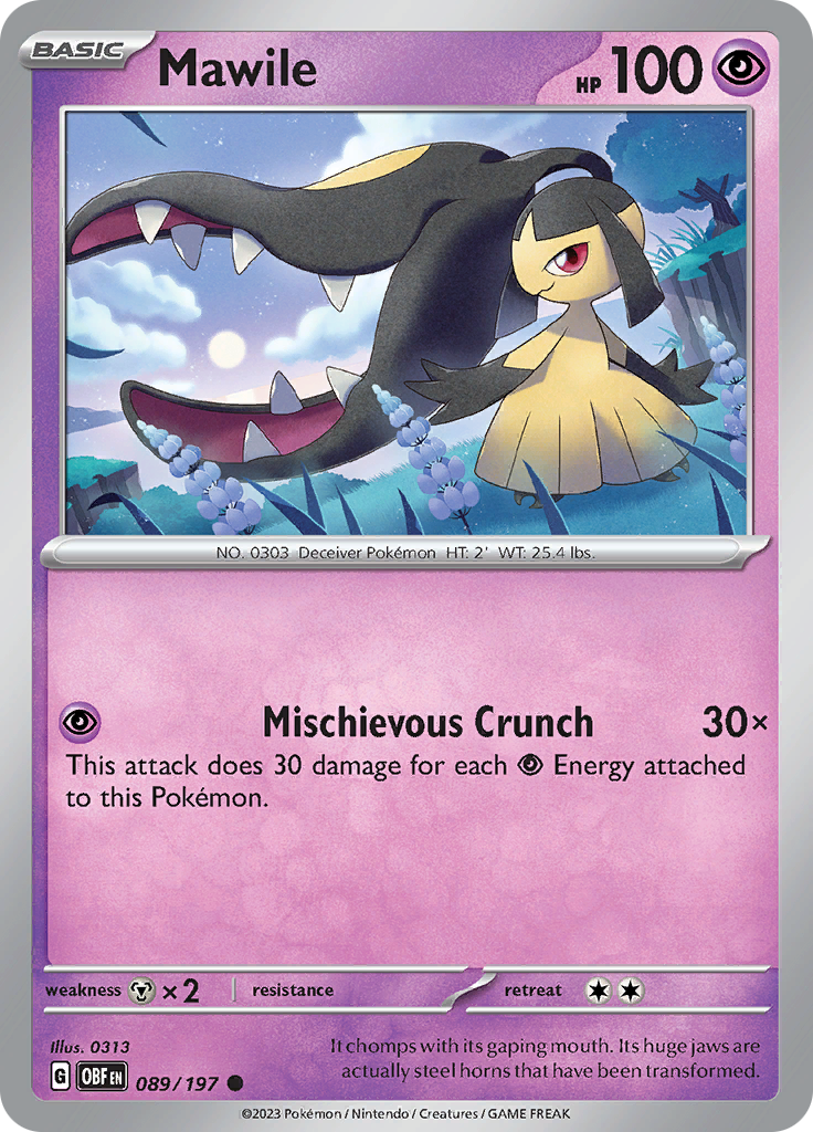 Mawile (089/197) [Scarlet & Violet: Obsidian Flames] | Chromatic Games