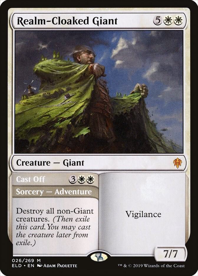 Realm-Cloaked Giant // Cast Off 26/269 (Throne of Eldraine)  | Chromatic Games