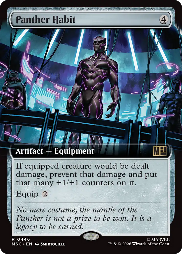 Panther Habit (Extended Art) [Marvel Super Heroes Commander] | Chromatic Games