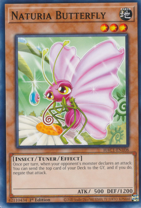 Naturia Butterfly [HAC1-EN108] Common | Chromatic Games