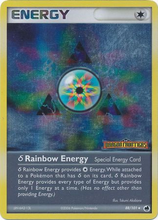 Rainbow Energy (88/101)(Delta Species) (Stamped) [EX: Dragon Frontiers] | Chromatic Games