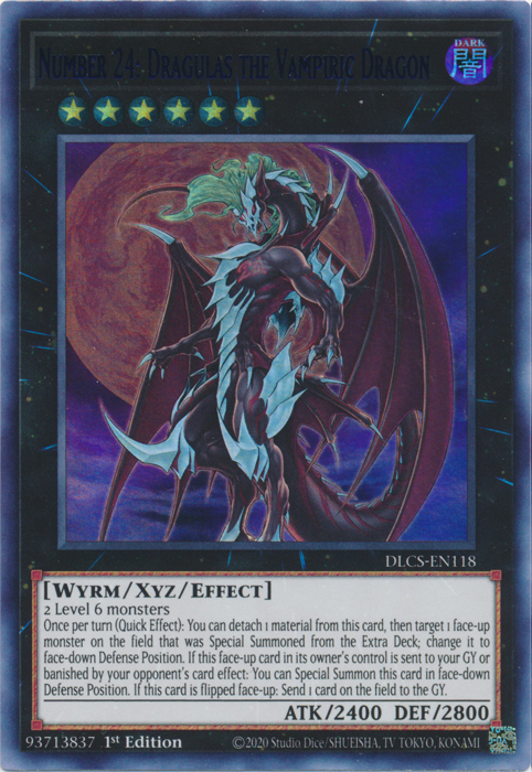Number 24: Dragulas the Vampiric Dragon (Blue) [DLCS-EN118] Ultra Rare | Chromatic Games