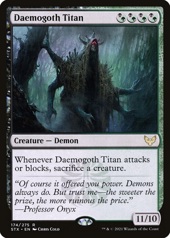 Daemogoth Titan 174 (Strixhaven: School of Mages)  - Foil | Chromatic Games