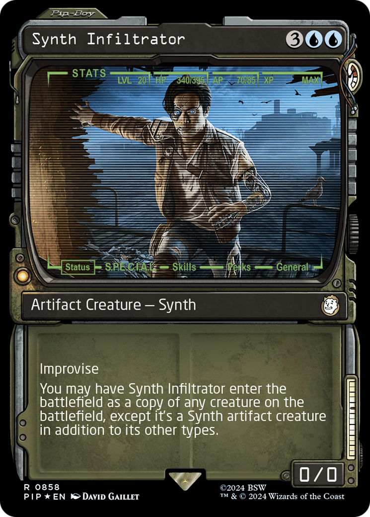 Synth Infiltrator (Showcase) (Surge Foil) [Fallout] | Chromatic Games