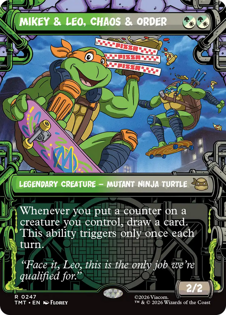 Mikey & Leo, Chaos & Order (Showcase) [Teenage Mutant Ninja Turtles] | Chromatic Games