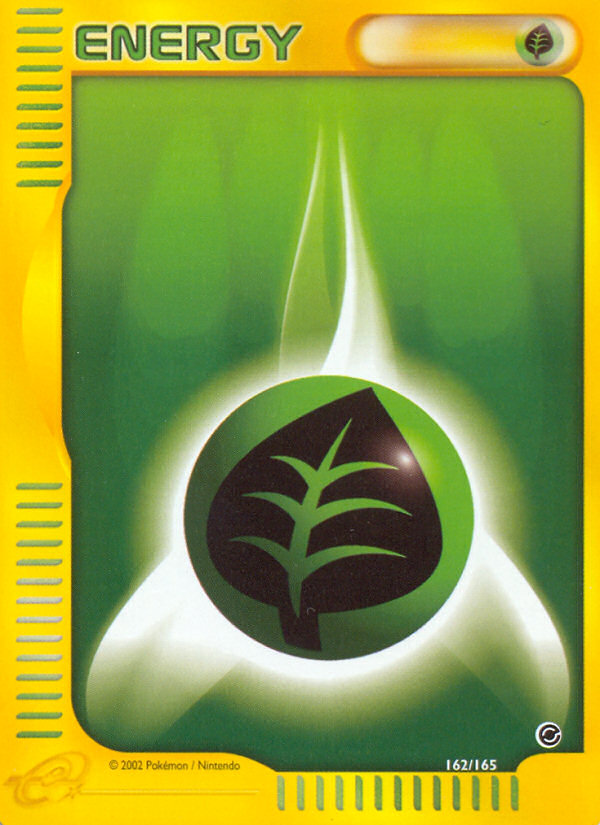 Grass Energy (162/165) [Expedition: Base Set] | Chromatic Games