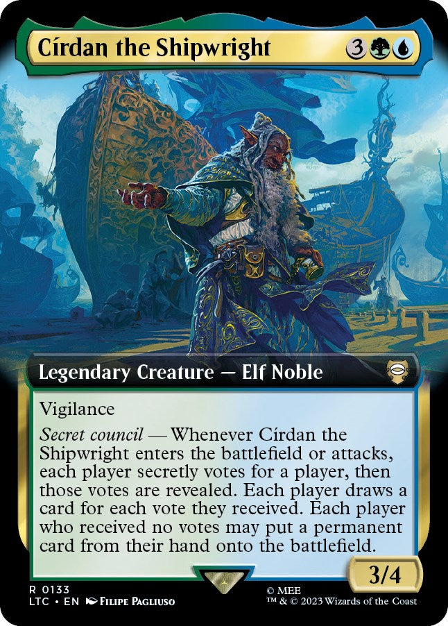 Cirdan the Shipwright (Extended Art) [The Lord of the Rings: Tales of Middle-Earth Commander] | Chromatic Games