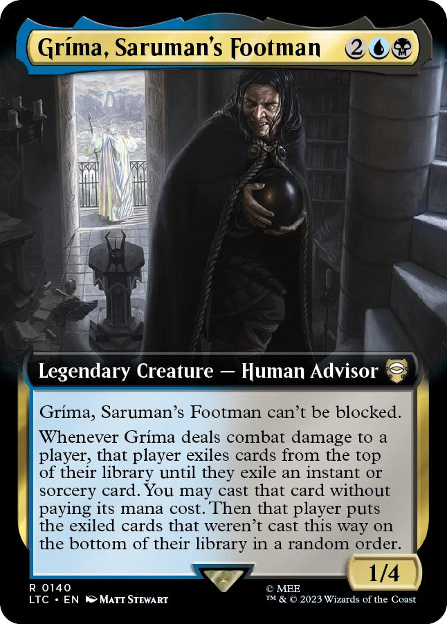 Grima, Saruman's Footman (Extended Art) [The Lord of the Rings: Tales of Middle-Earth Commander] | Chromatic Games