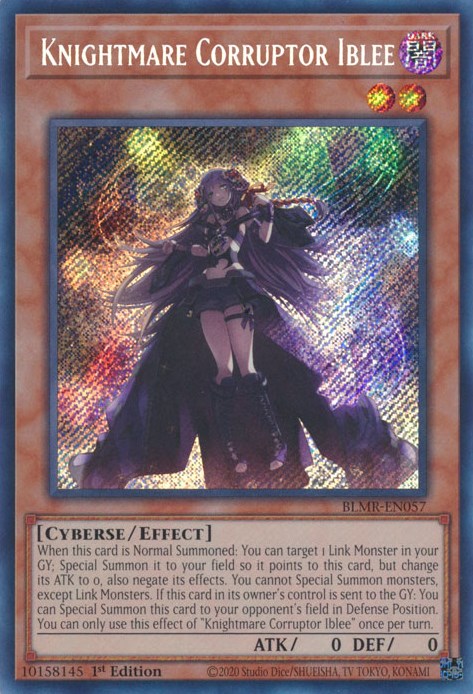 Knightmare Corruptor Iblee [BLMR-EN057] Secret Rare | Chromatic Games