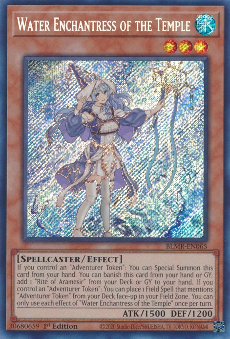 Water Enchantress of the Temple [BLMR-EN065] Secret Rare | Chromatic Games