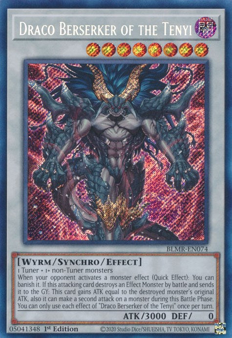 Draco Berserker of the Tenyi [BLMR-EN074] Secret Rare | Chromatic Games