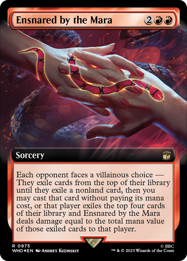 Ensnared by the Mara (Extended Art) (Surge Foil) [Doctor Who] | Chromatic Games