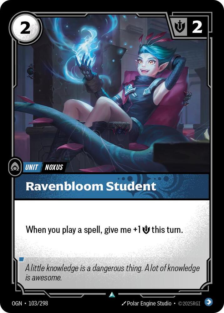 Ravenbloom Student 103/298 (Origins)  - Foil | Chromatic Games