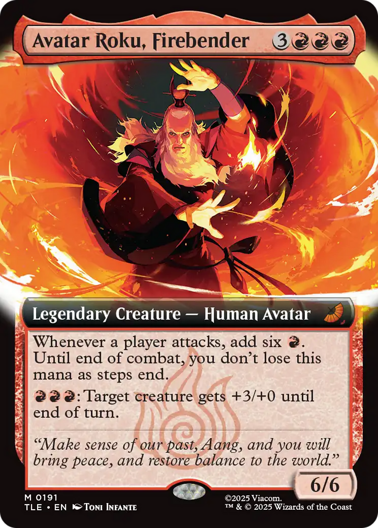 Avatar Roku, Firebender (Extended Art) [Avatar: The Last Airbender: Eternal-Legal] | Chromatic Games