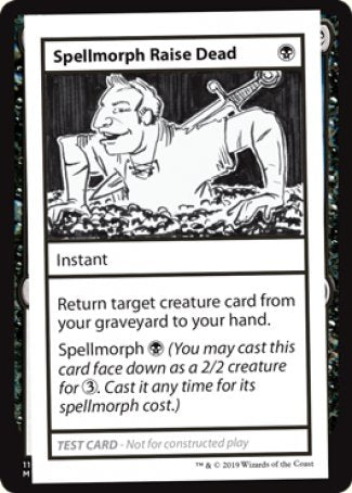Spellmorph Raise Dead (2021 Edition) [Mystery Booster Playtest Cards] | Chromatic Games