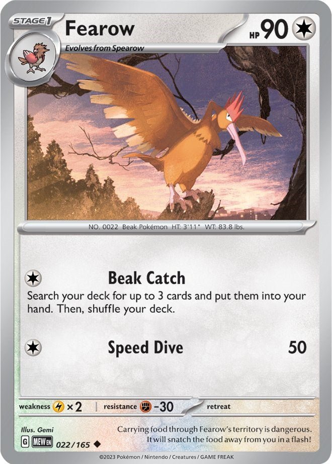 Fearow (022/165) [Scarlet & Violet: 151] | Chromatic Games