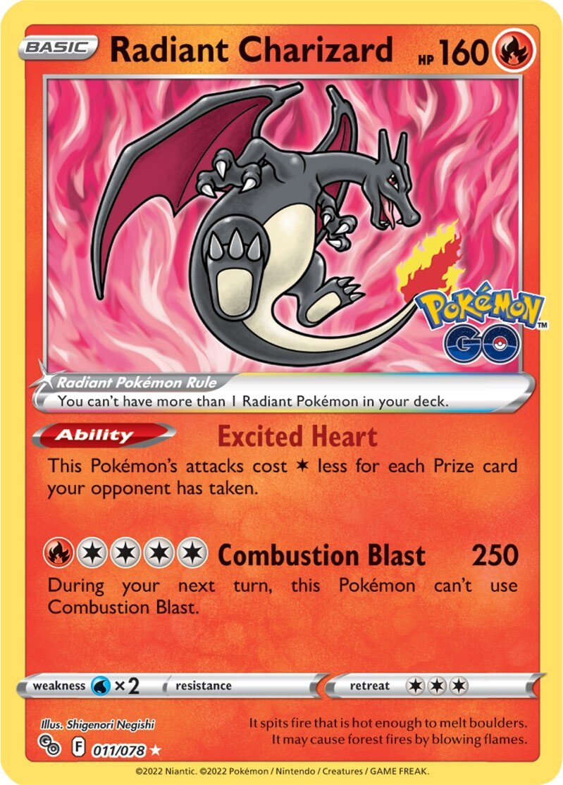 Radiant Charizard (011/078) [Pokémon GO] | Chromatic Games