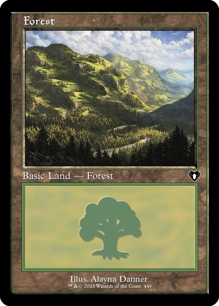 Forest (449) (Retro) [Commander Masters] | Chromatic Games