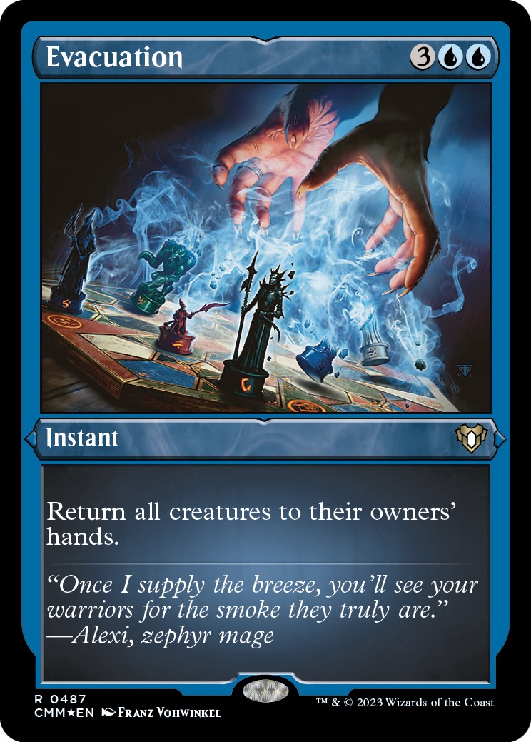Evacuation (Foil Etched) [Commander Masters] | Chromatic Games