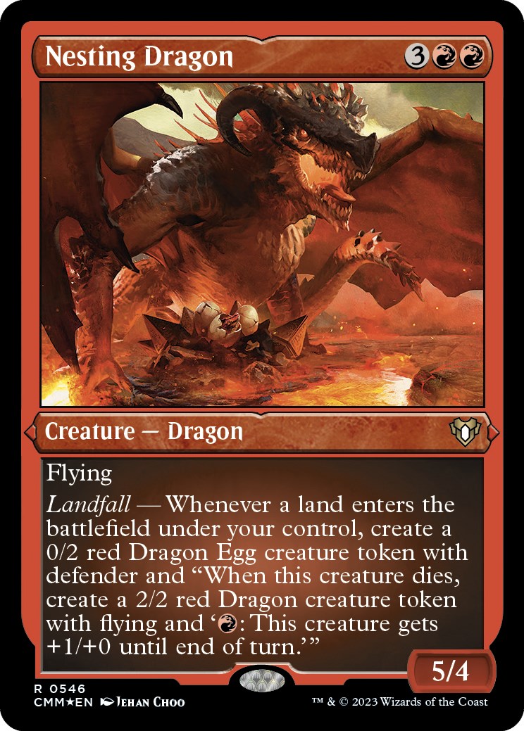 Nesting Dragon (Foil Etched) [Commander Masters] | Chromatic Games