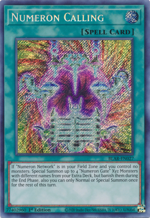 Numeron Calling [BLAR-EN027] Secret Rare | Chromatic Games