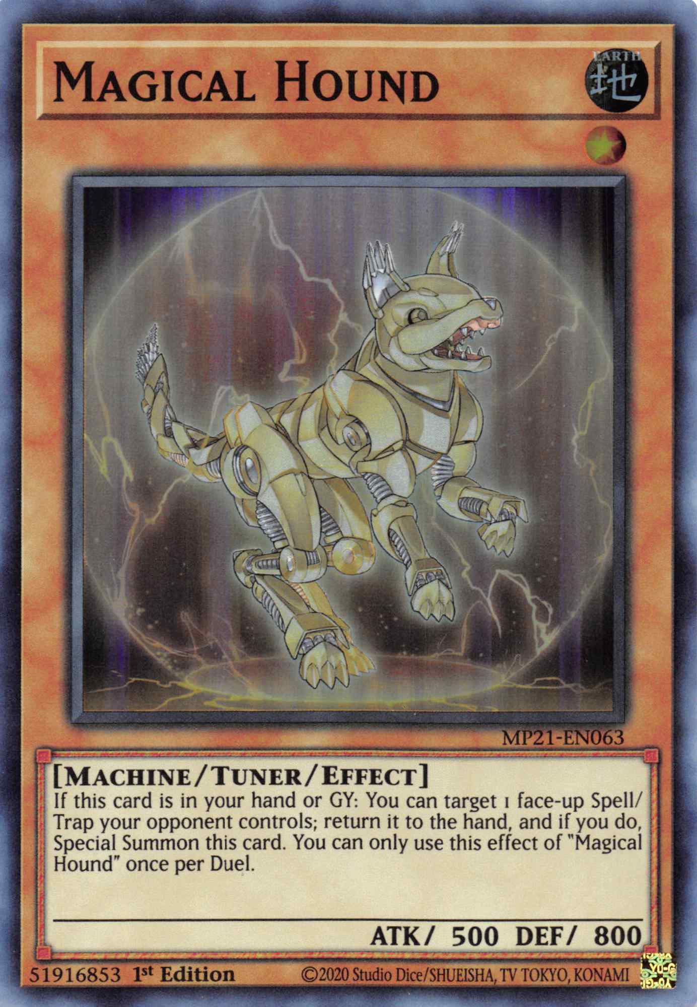 Magical Hound [MP21-EN063] Super Rare | Chromatic Games