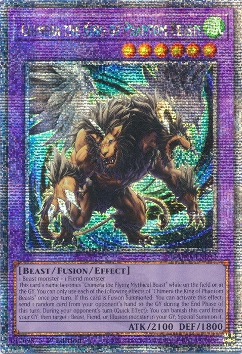 Chimera the King of Phantom Beasts [DUNE-EN033] Quarter Century Secret Rare | Chromatic Games