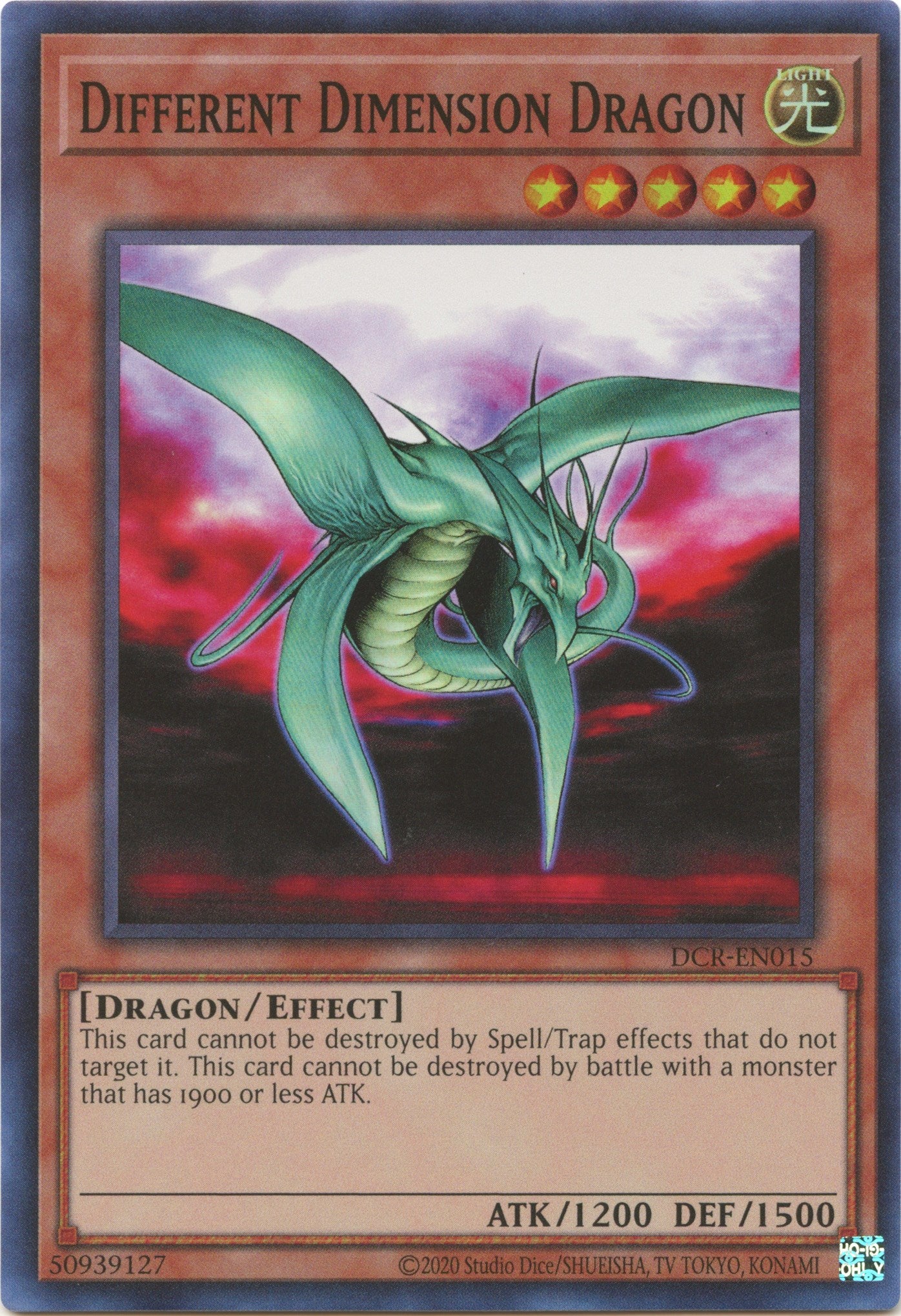 Different Dimension Dragon (25th Anniversary) [DCR-EN015] Super Rare | Chromatic Games