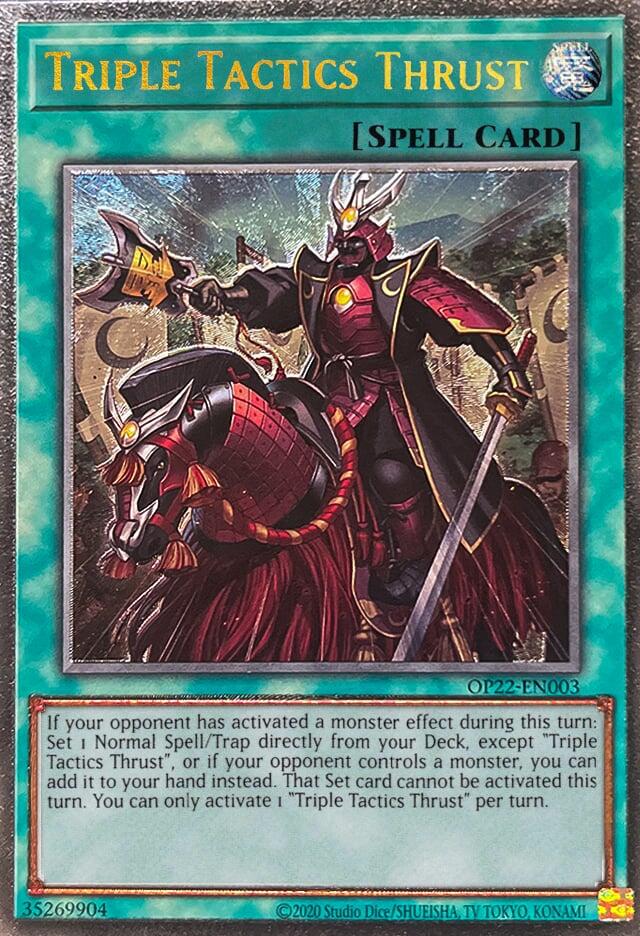 Triple Tactics Thrust [OP22-EN003] Ultimate Rare | Chromatic Games