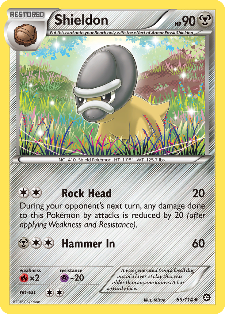 Shieldon (69/114) [XY: Steam Siege] | Chromatic Games