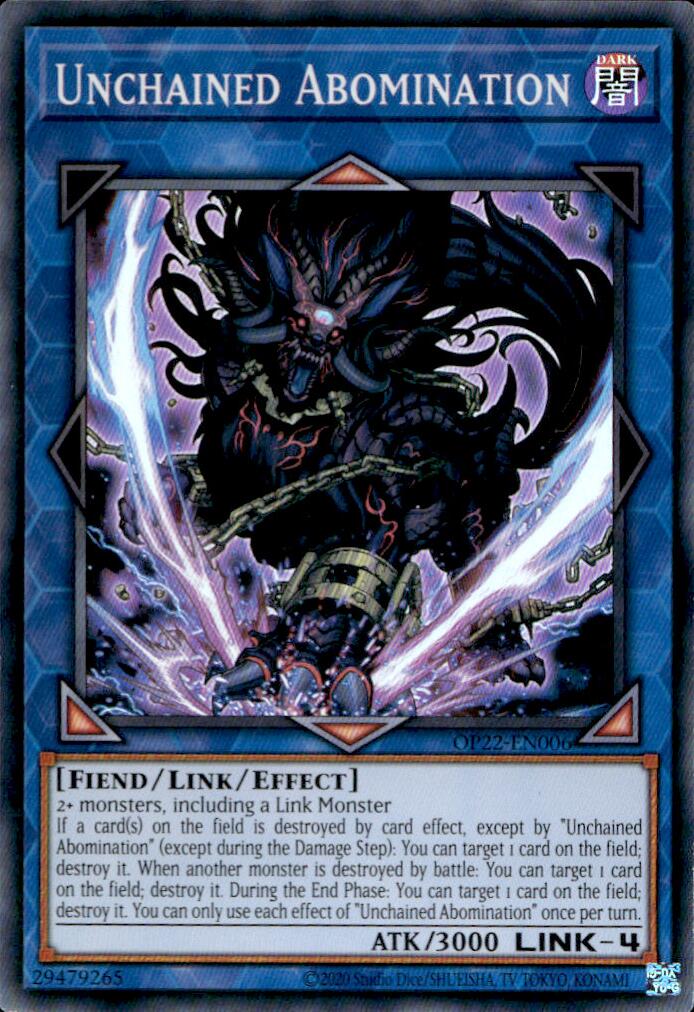 Unchained Abomination [OP22-EN006] Super Rare | Chromatic Games