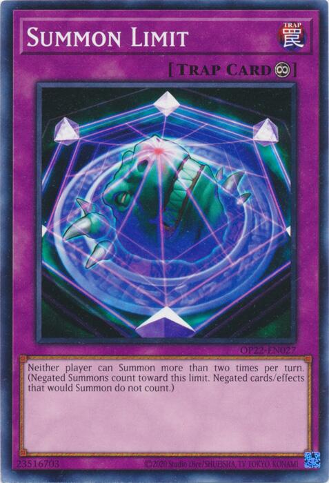 Summon Limit [OP22-EN027] Common | Chromatic Games