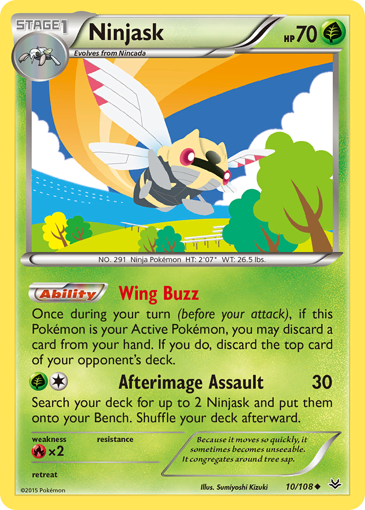 Ninjask (10/108) [XY: Roaring Skies] | Chromatic Games