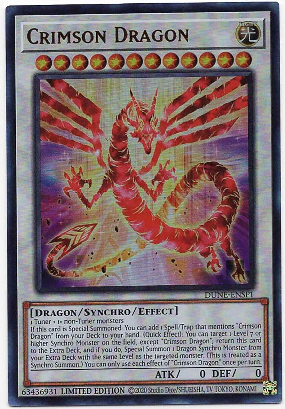 Crimson Dragon [DUNE-ENSP1] Ultra Rare | Chromatic Games