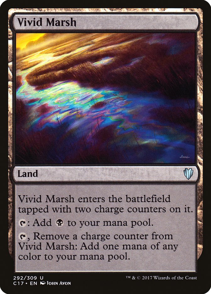 Vivid Marsh 292/309 (Commander 2017)  | Chromatic Games