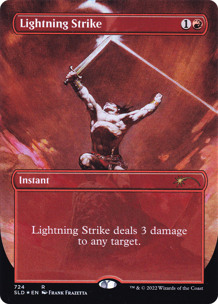 Lightning Strike (Borderless) [Secret Lair Drop Promos] | Chromatic Games