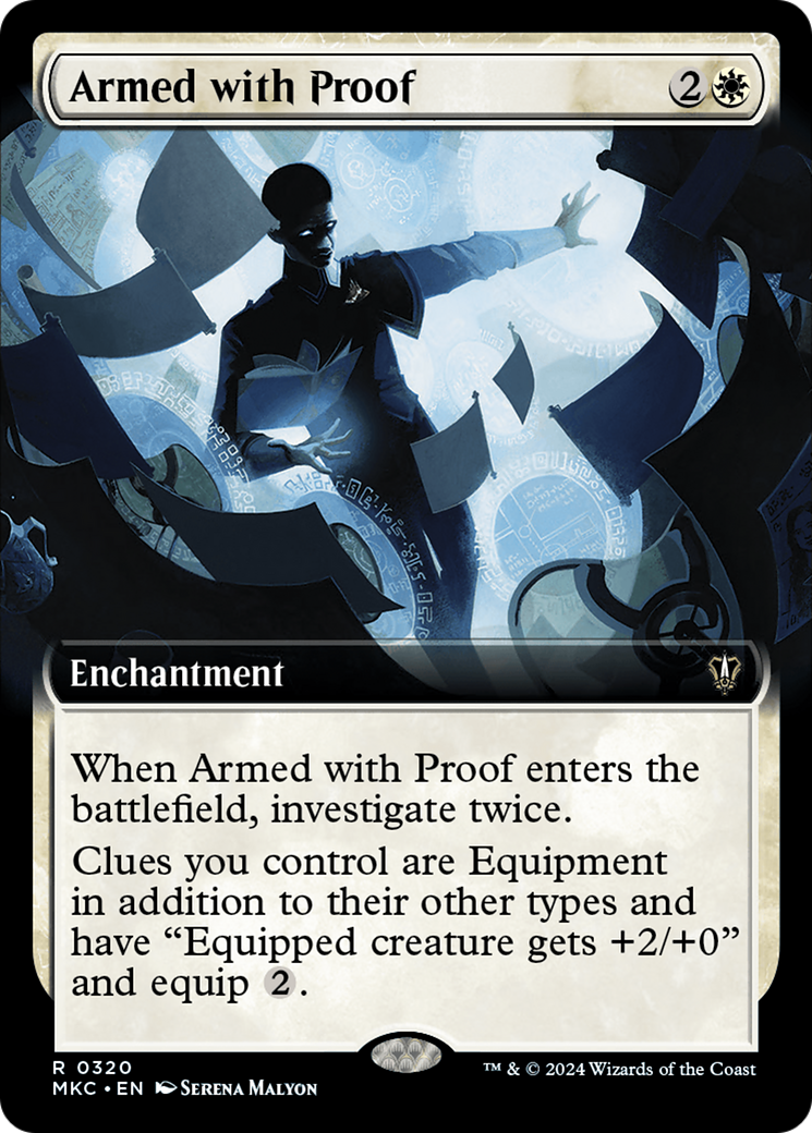 Armed with Proof (Extended Art) [Murders at Karlov Manor Commander] | Chromatic Games