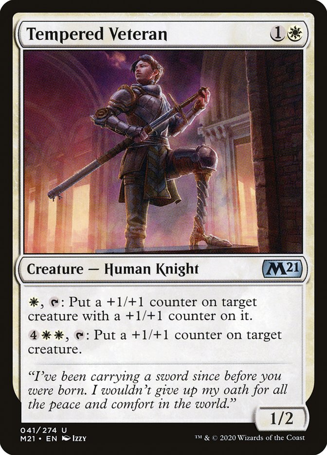 Tempered Veteran 41 (Core Set 2021)  | Chromatic Games