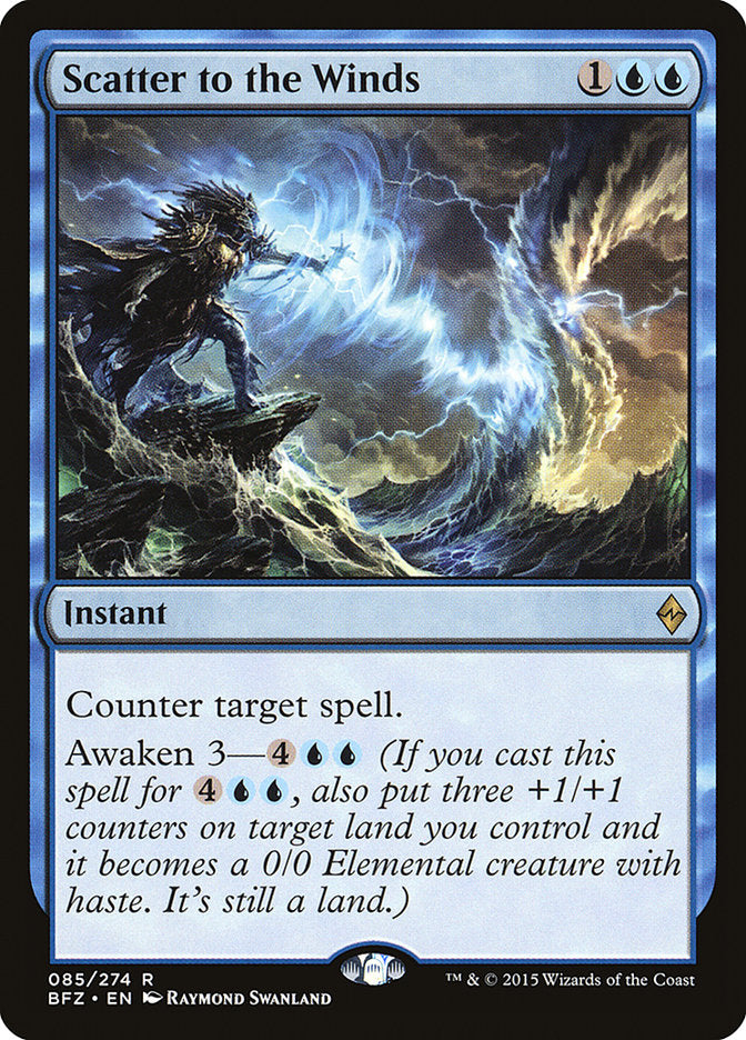 Scatter to the Winds 85/274 (Battle for Zendikar)  - Foil | Chromatic Games