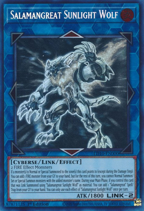 Salamangreat Sunlight Wolf [LD10-EN000] Ghost Rare | Chromatic Games